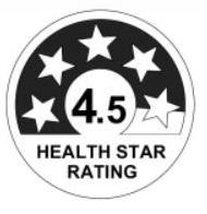 Health Star Rating 4.5 Stars