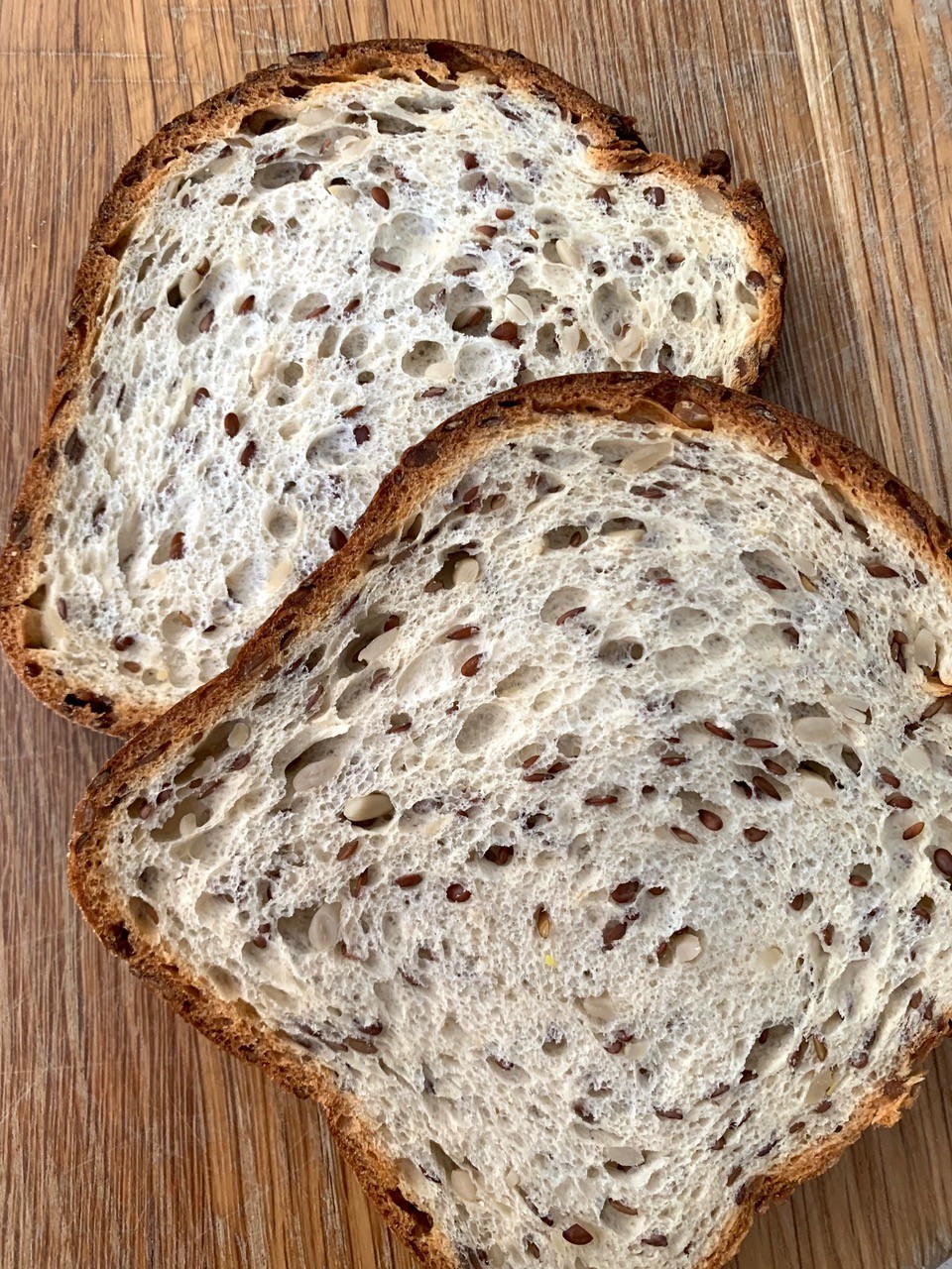 Macro LowCarb Bread closeup