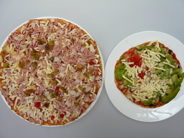 Frozen pizzas compared