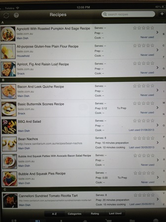 Meal Planner App view recipe1