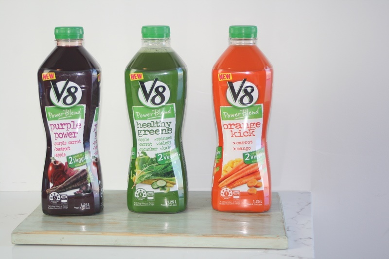 Product Review V8 Power Blend Juices Catherine Saxelby's Foodwatch