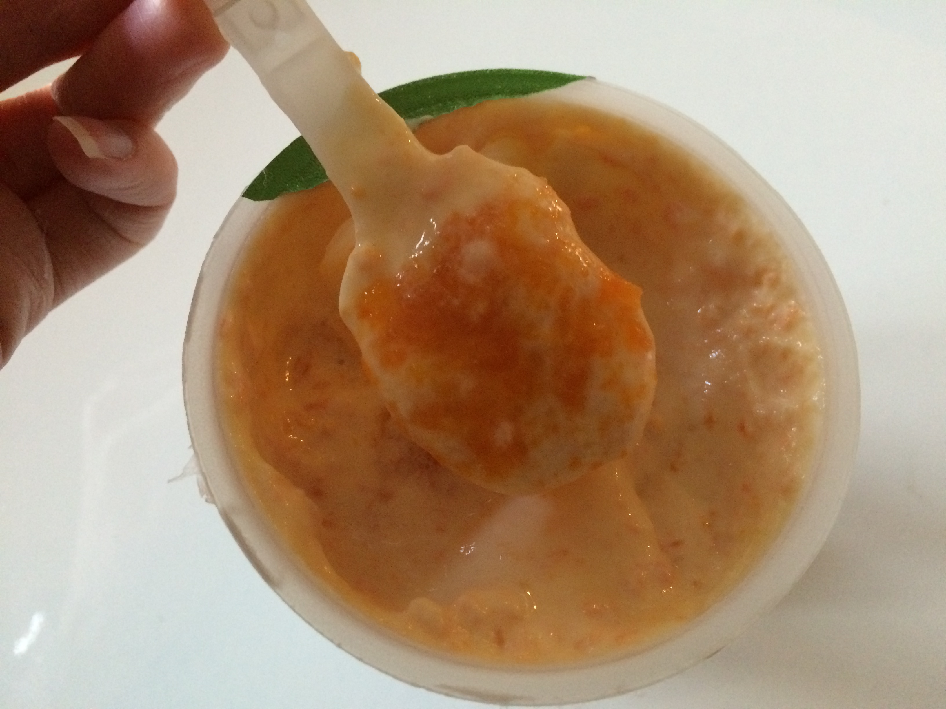 Yummia yoghurt Carrot Apple spoon