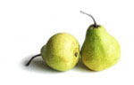  [ Image of two rounded pears]
