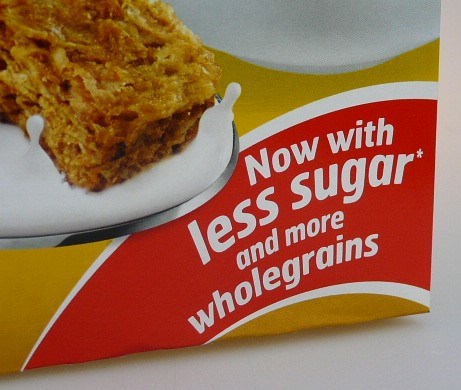 Wholegrains Label less sugar