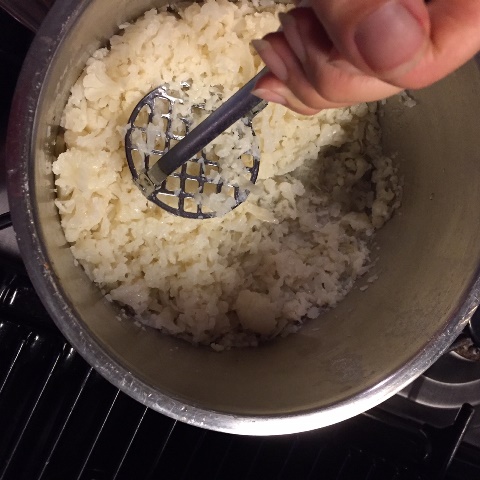 Cauli rice Making pan masher
