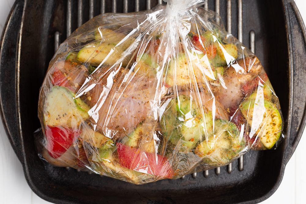 Oven Bag Closed Meat Veges