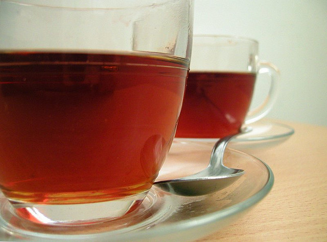 Tea in glass cups