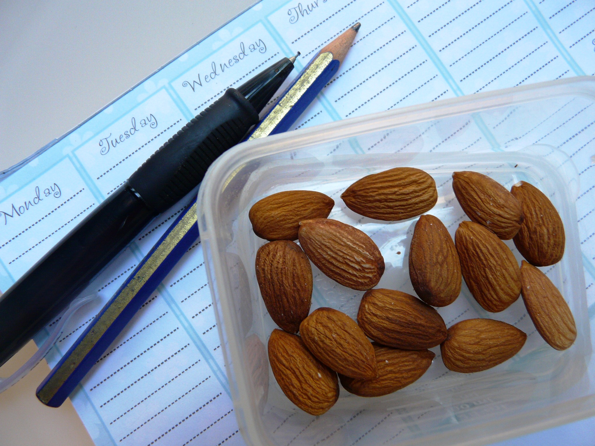 Almonds office snack