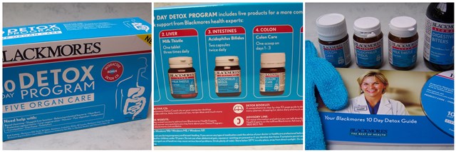 Detox kit Blackmores collage