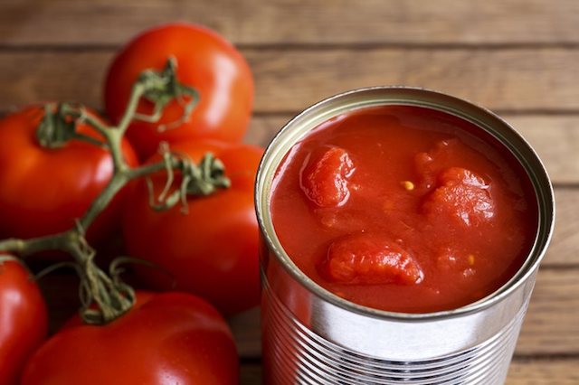 Tomatoes Open can Chopped Tomatoes Fresh