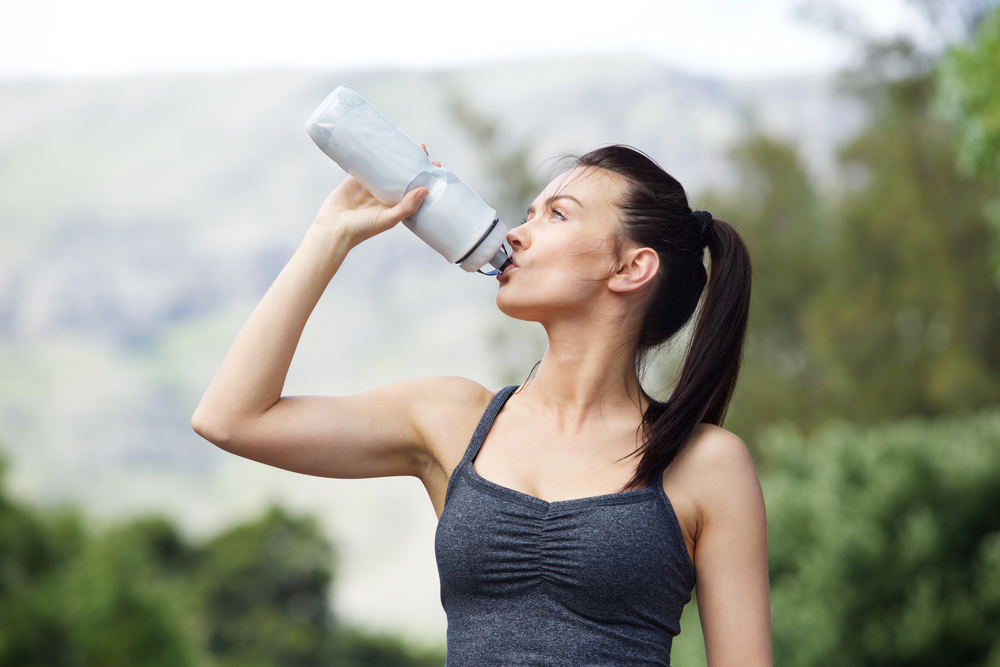 Woman Drinking Water lndspe