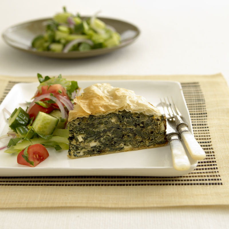 Spinach and cheese filo pie - Catherine Saxelby's Foodwatch